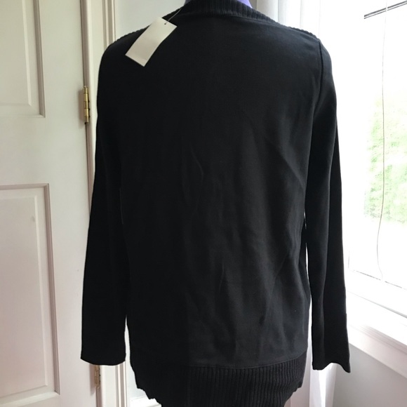Donating ♻️. Make an offer! Rafaella Black Asymmetrical Sweater - Picture 4 of 4
